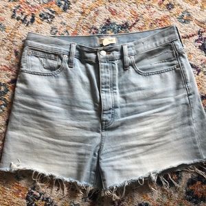 Made well, highrise, denim shorts